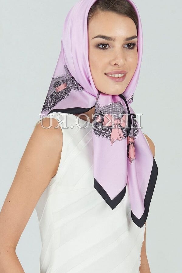 Silk scarf fetish