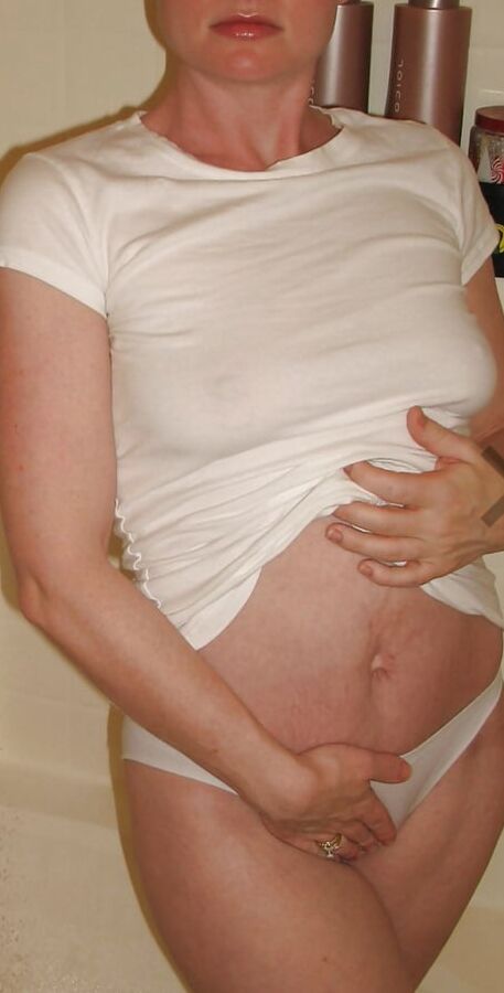 Panties and T shirt shower