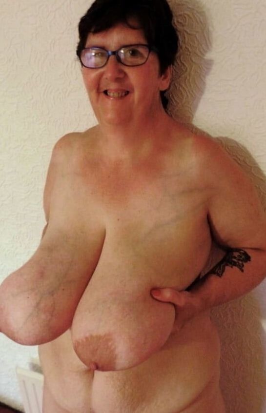 UK granny with huge tits