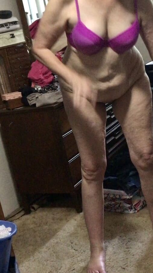 Rose after shower getting dressed