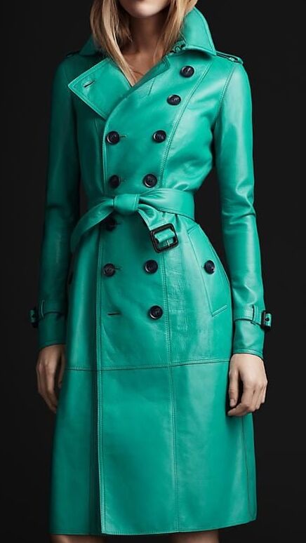 Blue Leather Coat - by RedBull