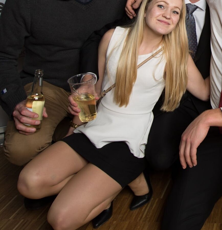 Norwegian Pantyhosed Biz School Graduates Part of