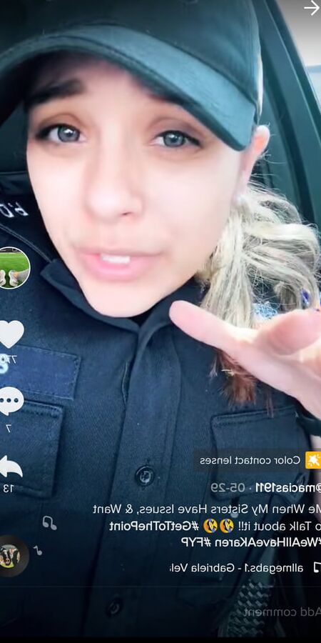 Tik Tok Cop with huge tits!