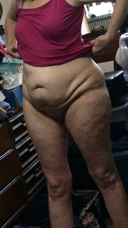 Rose after shower getting dressed
