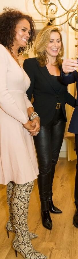 Female Celebrity Boots &amp; Leather - Helen Van Royen
