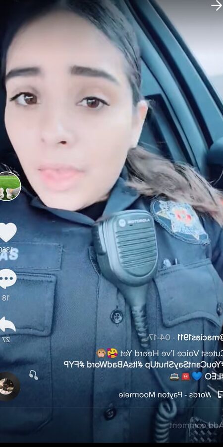 Tik Tok Cop with huge tits!