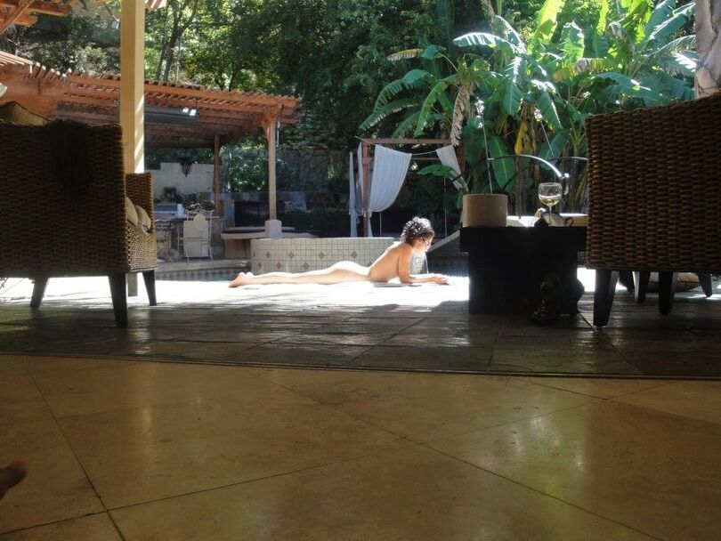 Taking a sun bath