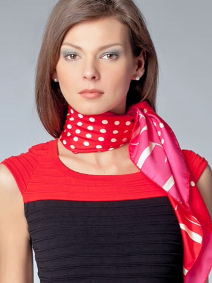 Silk scarf fetish