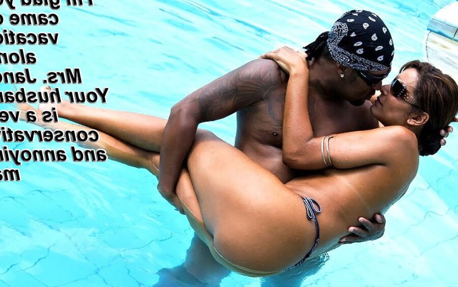 SLUTTY WIFE being served by BLACK DICK