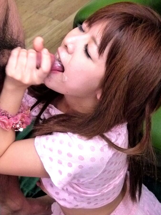 Asians licking cock.....