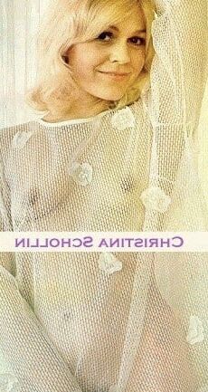 Swedish actress Christina Schollin
