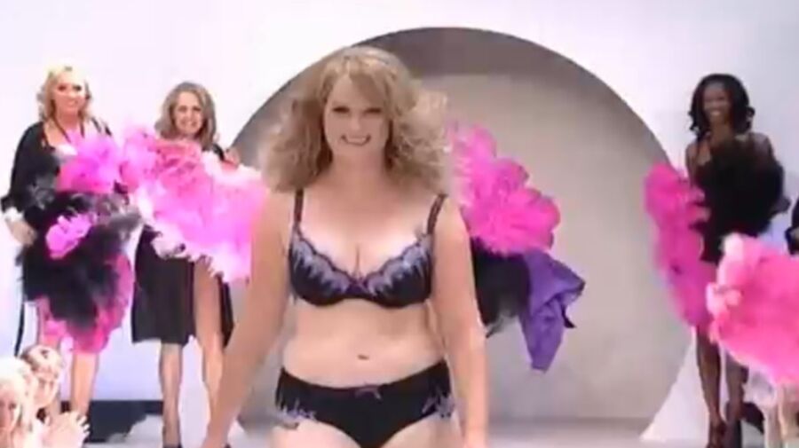 Claire naked photo shoot and catwalk