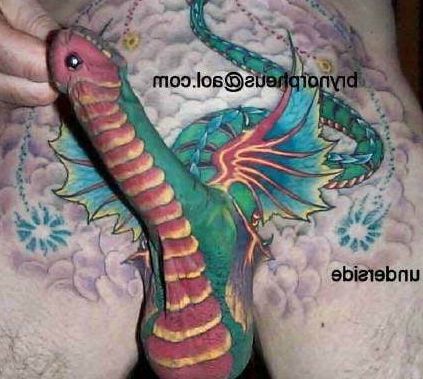 TATTOOED COCK