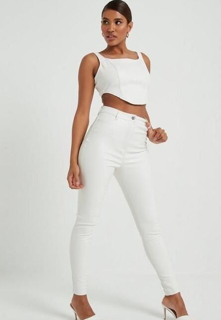 White Leather Pants - by Redbull
