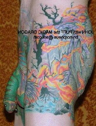 TATTOOED COCK
