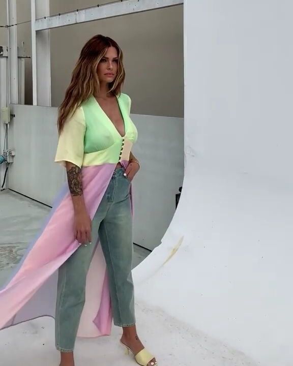 Caroline Receveur see through boobs