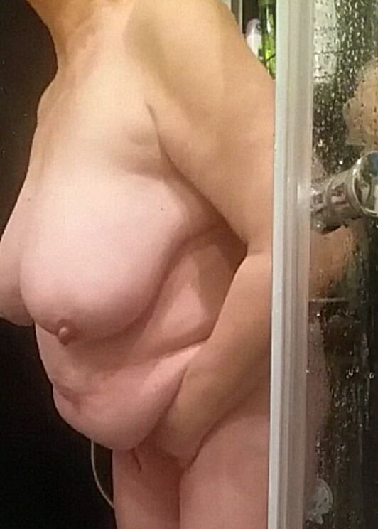 under the shower