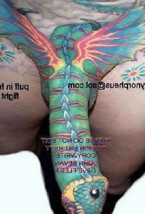 TATTOOED COCK
