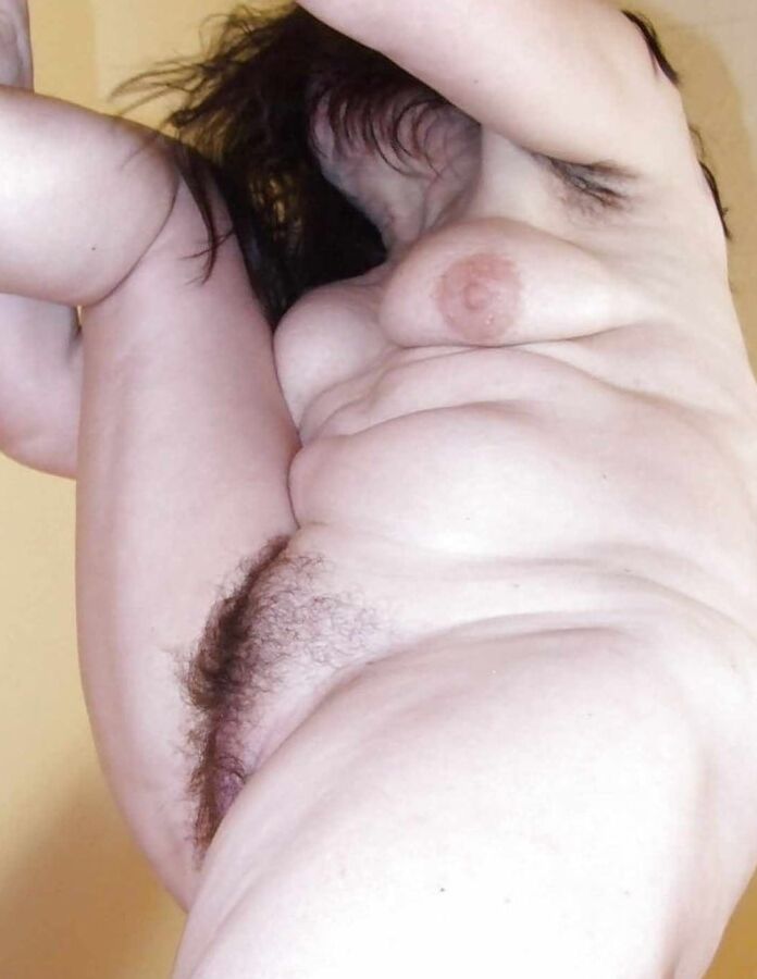 Hairy BBW Pussy Low Camera Angle