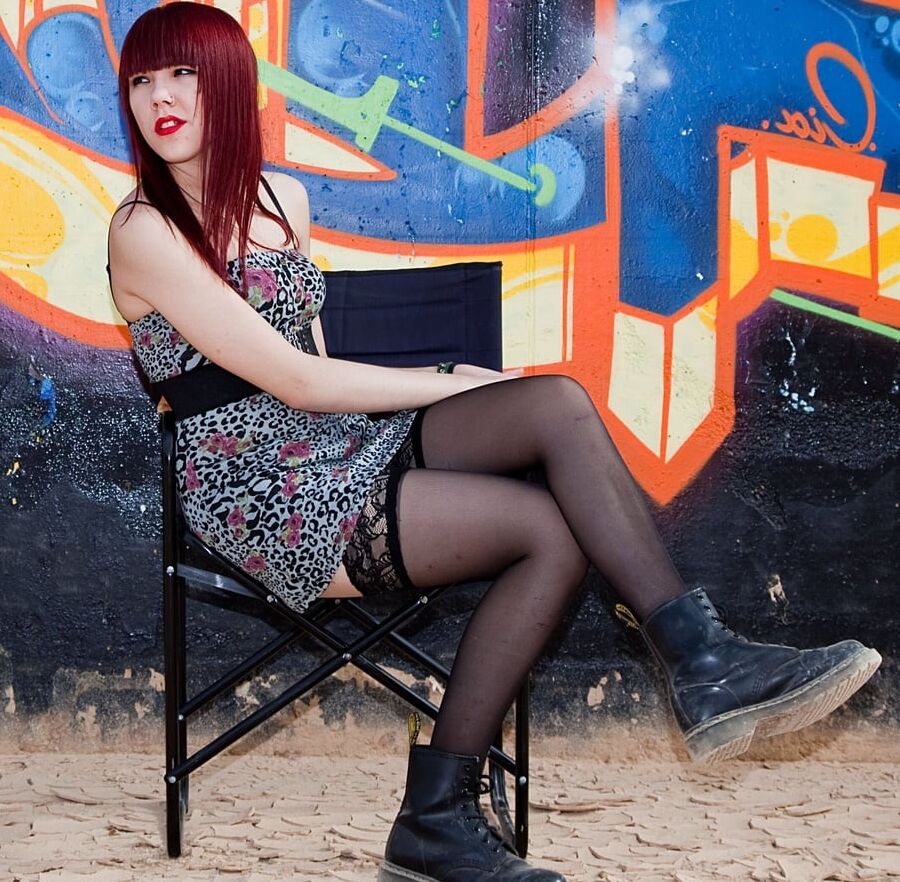 German Wannabe Model in Stockings
