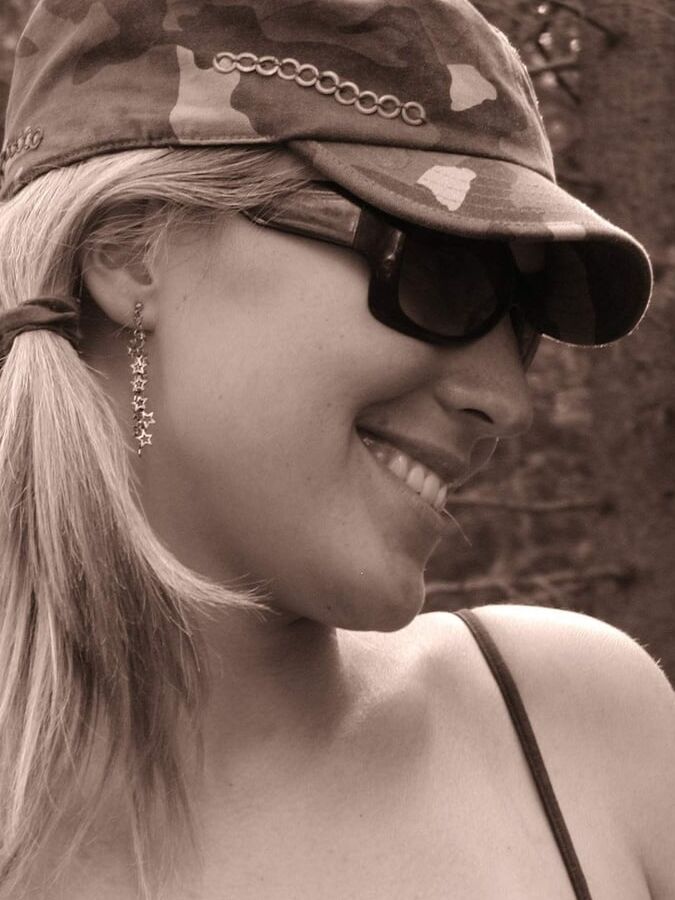 Sexy funny blonde