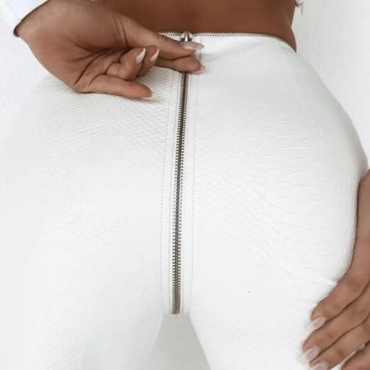 White Leather Pants - by Redbull