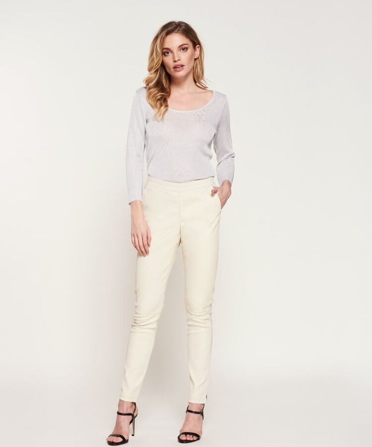 White Leather Pants - by Redbull