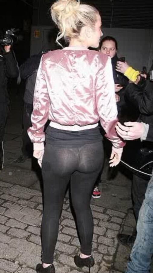 Tulisa see-thru leggings