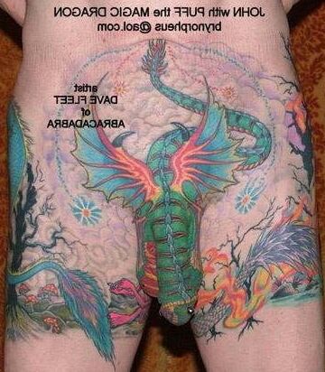 TATTOOED COCK
