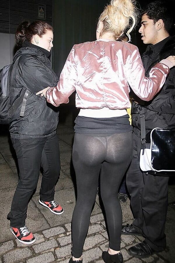 Tulisa see-thru leggings