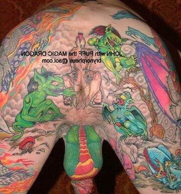 TATTOOED COCK