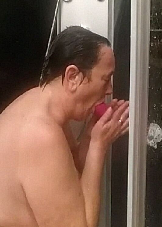 under the shower
