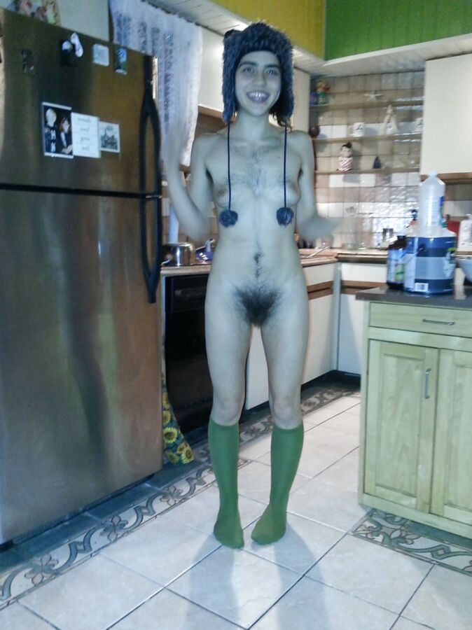 Hot hairy mix race girl