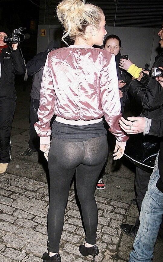 Tulisa see-thru leggings