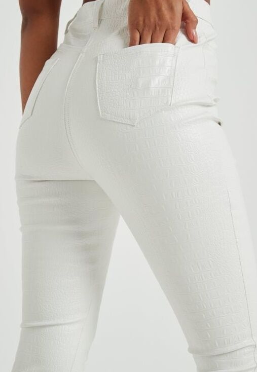 White Leather Pants - by Redbull