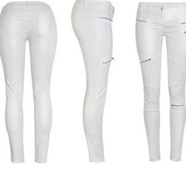 White Leather Pants - by Redbull