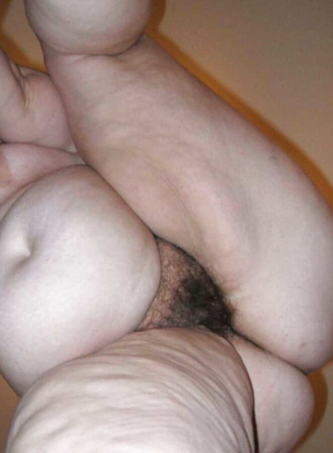 Hairy BBW Pussy Low Camera Angle