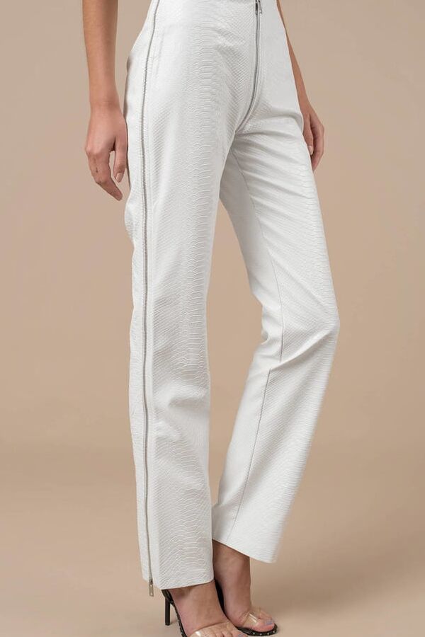 White Leather Pants - by Redbull