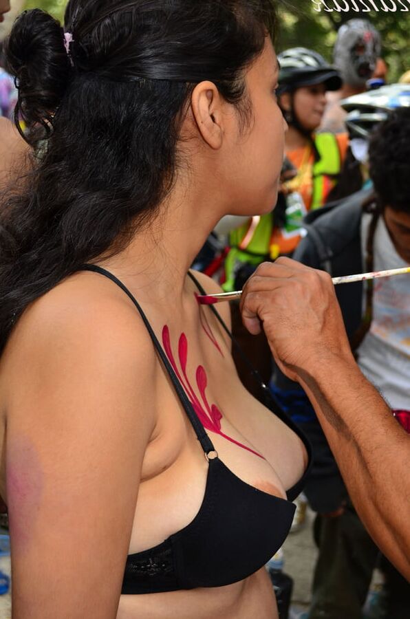 Manifestante chichona