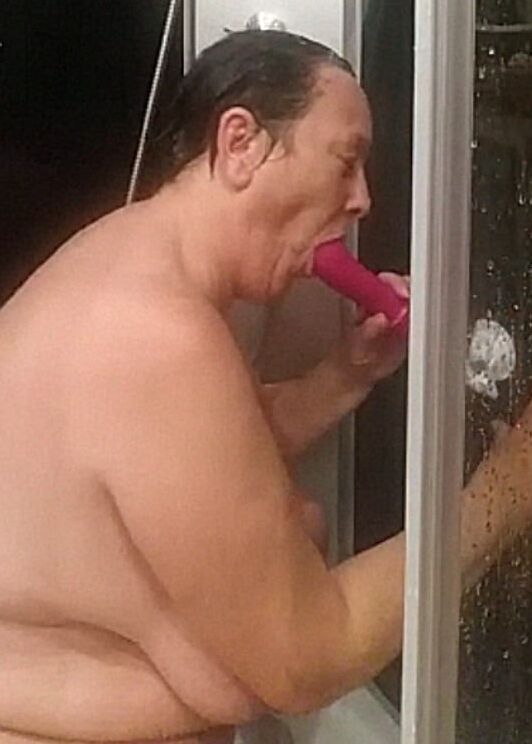 under the shower