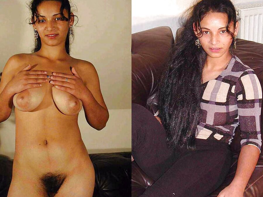 Indian women dressed and undressed