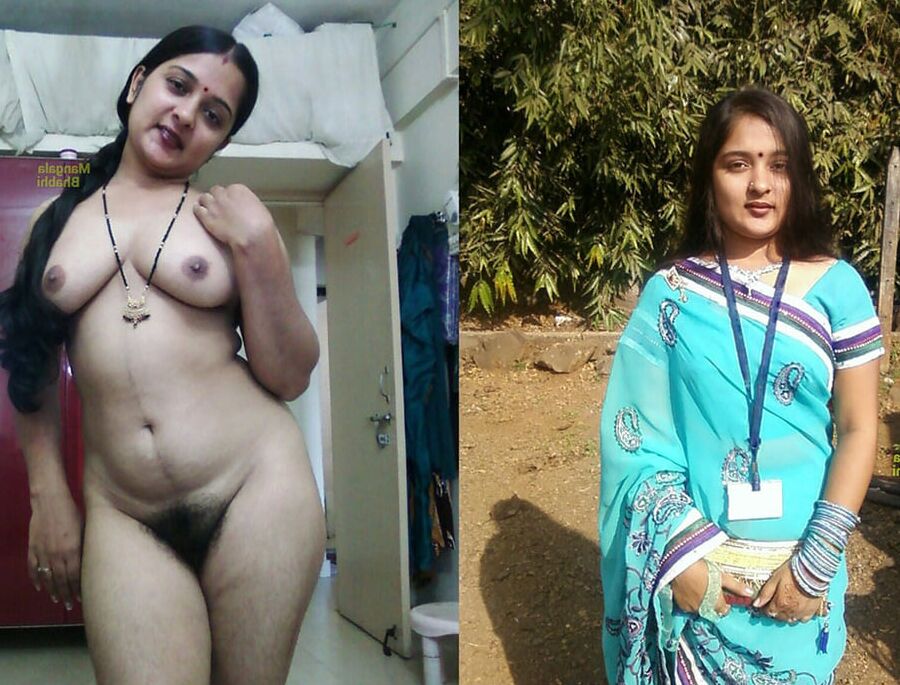 Indian women dressed and undressed
