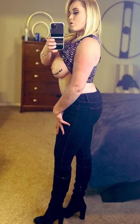 Delicious busty blonde