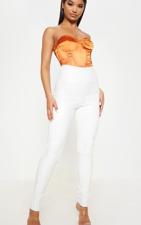 White Leather Pants - by Redbull
