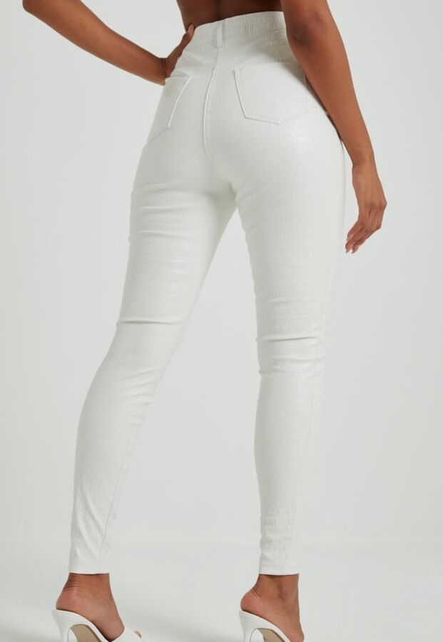 White Leather Pants - by Redbull