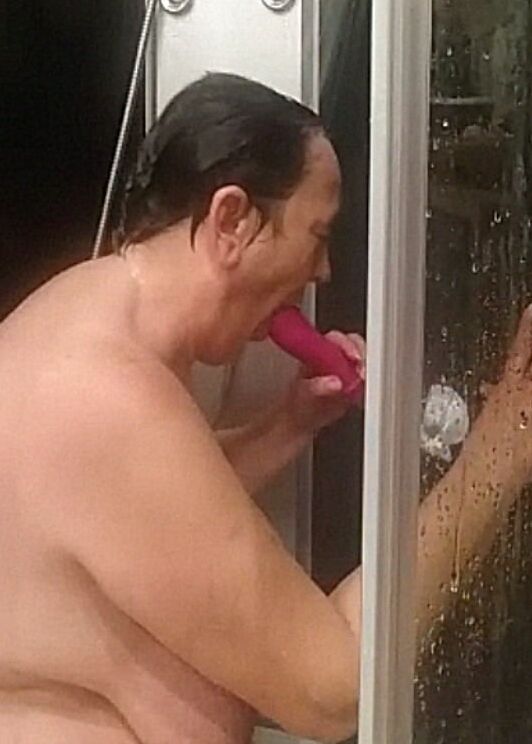 under the shower