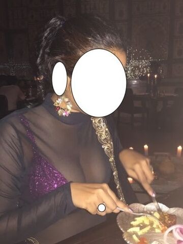 Desi Wife transparent saree with Bra