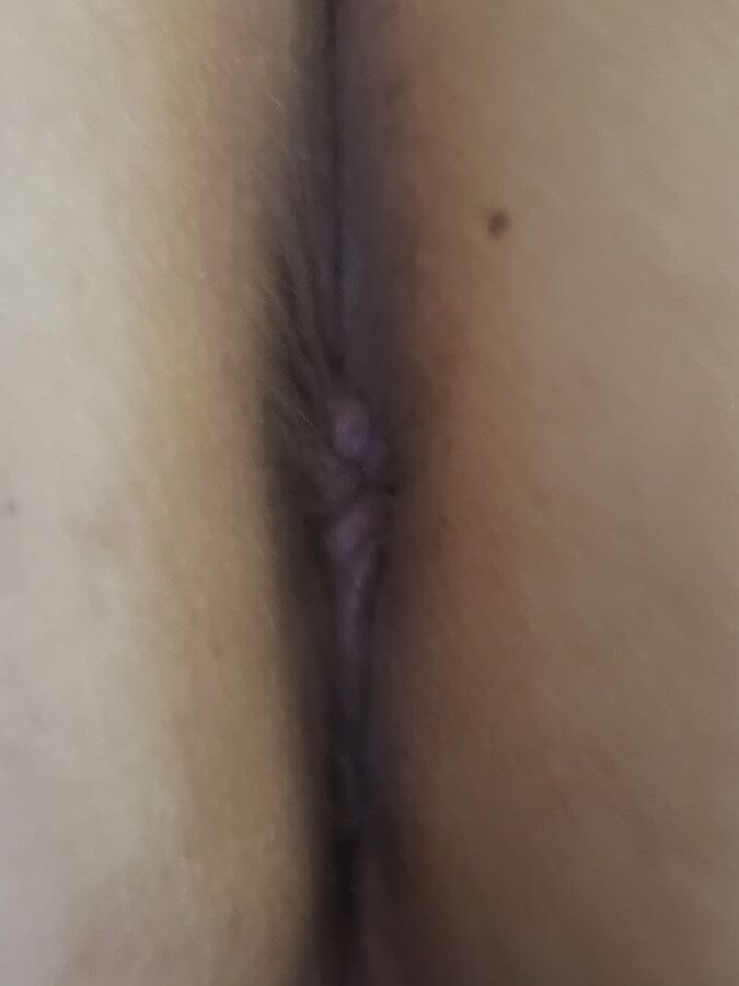 Bent over