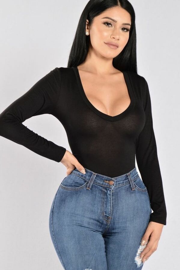 Standing wide-hipped women