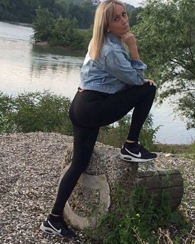 Serbian beautiful skinny blonde mom Tanja Jakovljevic